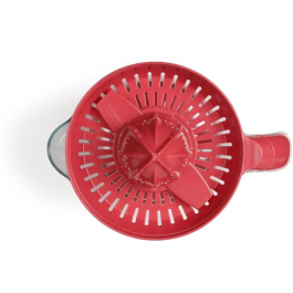 Livoo Presse-agrumes électrique DOD131RC - 25 W, avec 2 cônes (grand et petit), bol 700 ml, démarrage automatique, rotation bidirectionnelle - Rouge