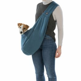 Sac en bandoulière pour animaux de compagnie Trixie Soft Bleu Gris clair Polyester Coton 22 × 20 × 60 CM
