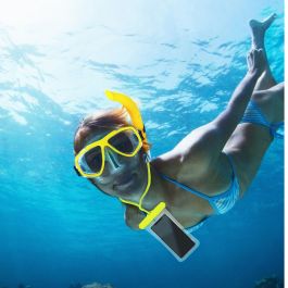 Étui étanche Celly Touchbag 7" Jaune