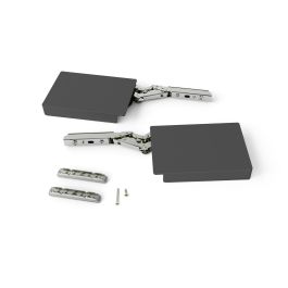 Emuca Compas pour portes relevables Altius Lift, Relevable 1840-5200 (high=H), Acier et plastique, Gris antracite