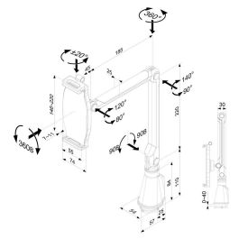 Support pour téléphone portable ou tablette Neomounts TABLET-D100SILVER Argenté