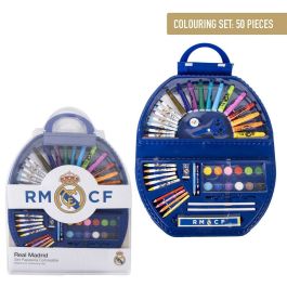Kit de Dessin Real Madrid C.F. 41 x 58 x 3 cm 50 Pièces