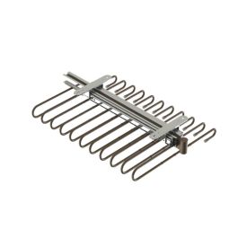 HERRAJES ALK Porte-pantalons à extraction totale pour 11 pantalons, finition graphite, H 105 mm x P 467 mm x L 138 mm