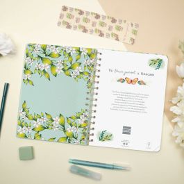 Agenda Finocam THE FLOWER JOURNAL A5 15,5 x 21,2 cm Vert 2026