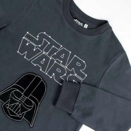 Sweat sans capuche enfant Star Wars Gris foncé S