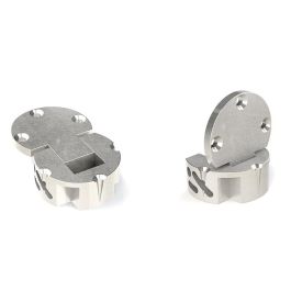 HERRAJES ALK Charnière plate encastrer Mela Ø30 Nickel pour table