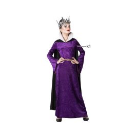 Déguisement de sorcière maléfique pour fille enfant 7-9 ans - Robe longue violette avec cape noire et col blanc Precio: 25.116. SKU: S1125965