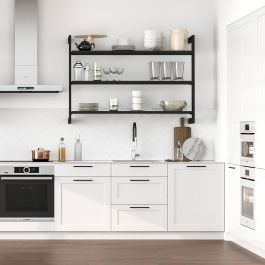 Emuca Kit de cadre modulaireKit de Zero avec matériel de fixation murale, Aluminium et Zamak, Peint en noir texturé