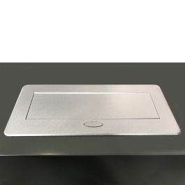Emuca Multiconnecteur Atom 26 Lite pour bureau, 225x111mm, Peint en aluminium, Zamak et Acier et Plastique.