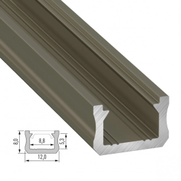 Profil Aluminium Tipo X 2.02M