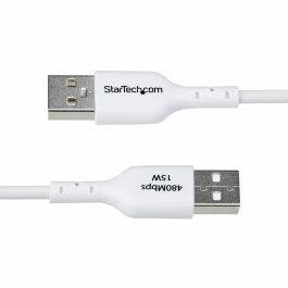 Câble USB Startech USB2AC1MNCWHE Blanc 1 m
