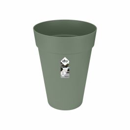 Elho Loft Urban Maceta redonda High 35, Pot Rond, Vert, Ø 34 x H 45 cm, extérieur, 100% recyclé