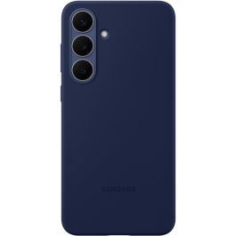 Samsung Coque en Silicone pour Galaxy S25 FE - Bleu Foncé, Protection Anti-rayures et Résistance aux Impacts