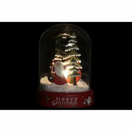 Décorations de Noël DKD Home Decor Résine Verre Père Noël (2 pcs) (9 x 9 x 11 cm)