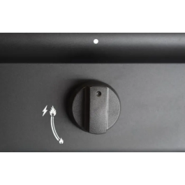 Grill Garden Barbecue à Gaz 4 Brûleurs, Noir, avec Capot de Protection et Allumage Piézoélectrique - Modèle 4B