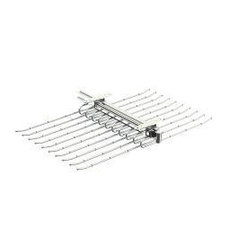 HERRAJES ALK Pantalonero Doble Extractible Serie Optima, 18 Barras, Acabado Cromo