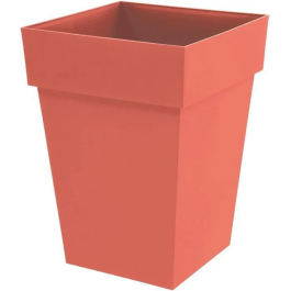 Eda Pot de fleurs carré mi-haut Toscane 40 cm - 51 L - 39x39x53 cm - Terre cuite Orange - Anti-UV, Résistant au gel, Garanti 7 ans Precio: 45.072. SKU: B1CD4J2LJH