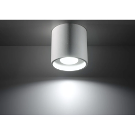 Orbis Lampe de Plafond Orbis SOL-SL.0021 Cylindrique Noir Gris Blanc Design Moderne