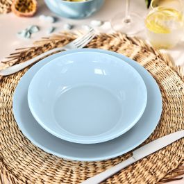 Assiettes Luminarc Apy Paradise Azul Bleu verre 18 Pièces