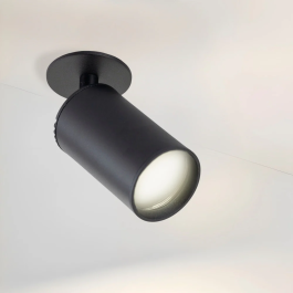Spot Empotrable GU10 Noir (Sans Ampoule) [LUM-RGU10-B]