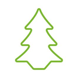 Figurine Décorative EDM 72128 Flexiled Vert Sapin 45 x 3 x 62 cm