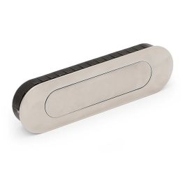 HERRAJES ALK Tirador Embutir Ovalado 155X45X19 Inoxidable C/M Con Muelle Inoxidable 304