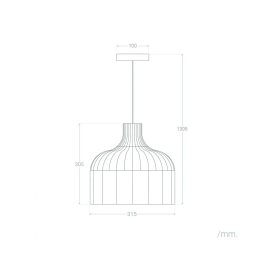 Lampe Suspendue Rotin Quetzaltenango Style Naturel Boho-Chic Compatible E27 SKD-P80054