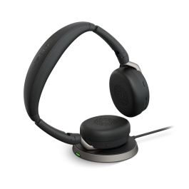 Jabra Evolve2 65 Flex UC Stereo + Link 380 Casque Binaural, Filaire & Sans Fil, Noir