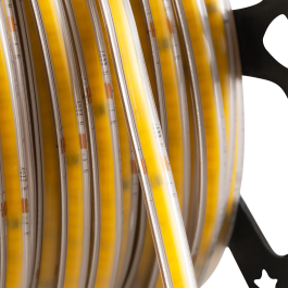 HO COB220-10W-WW Tira de Leds COB 220VAC 10W/m IP65 - 50 Metros Cinta 3M Blanco Cálido 3000K