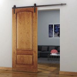 HERRAJES ALK Kit Quincaillerie Vilna pour Porte de Grange - Amorti - Rail 3 Metres