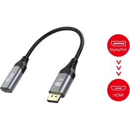 Equip Displayport->HDMI Adapter 1.4 St/Bu 8K/60Hz grau