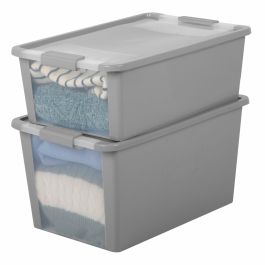 Boîte de rangement Curver Gris Plastique 40 L 55 x 28 x 35 cm (5 Unités)