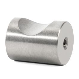 HERRAJES ALK Bouton en Acier Inoxydable Gusta D20mm