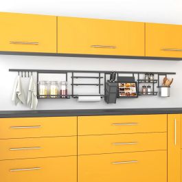 Emuca Porte-couverts de cuisine Titane, acier, gris anthracite