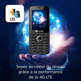 Téléphone portable pour personnes âgées Energizer E288S Quad Core 4 GB RAM Noir