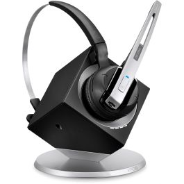 EPOS Impact DW Office ML Casque sans fil DECT pour bureau et centre d'appels Noir Argent