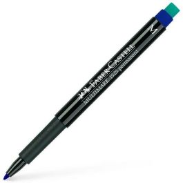 Marqueur permanent Faber-Castell Multimark 1523 M Bleu (10 Unités)