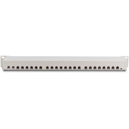 DIGITUS Patchpanel 1HE 24-Port Cat6 geschirmt grau