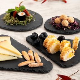 Bandeja Pizarra Triangular Gastro Fun Quid 20x13 cm (12 Unidades)