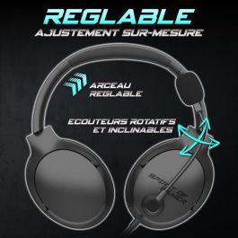 Casques avec Microphone Spirit of Gamer Pro H4 Noir
