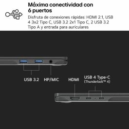 Ordinateur Portable LG 16Z90T-G.AD88B 40" intel core ultra 7 255H 32 GB RAM 1 TB SSD