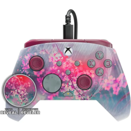 Turtle Beach Rematch Advanced - Manette filaire officielle pour Xbox et PC - Design Kyoto Bloom, gâchettes réglables, boutons arrière assignables, contrôle audio