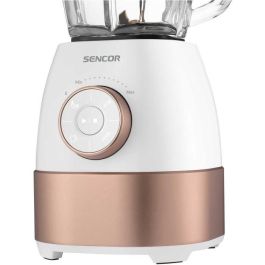 Sencor SBL 5870GD Blender Mixeur 1800 W - Récipient Verre 1,5 L - 6 Lames Titane - 4 Programmes Préréglés et Pulse - Blanc Doré