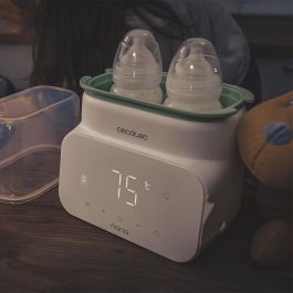 Cecotec Chauffe-biberon double Nana BabyCare blanc avec 4 modes et stérilisateur