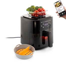 Pack Friteuse à Air avec Balance et Panier en Silicone Pliable pour Friteuses à Air InnovaGoods