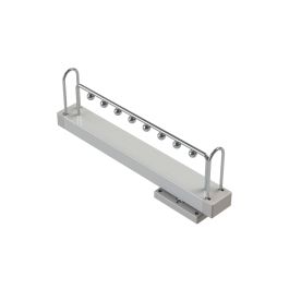 HERRAJES ALK Perchero Frontal Extraíble Serie Óptima 9 Perchas Acabado Cromo