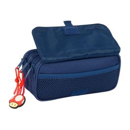 Trousse Fourre-Tout Triple Super Mario Trick Rouge Bleu foncé 21,5 x 10 x 8 cm
