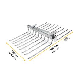 Emuca Porte-pantalons double amovible Self pour armoire., Chromé, Acier et Plastique.