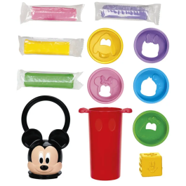 Play-Doh Empil' Formes Coffret de Pâte à Modeler Disney Junior Mickey, Jouet Créatif Loisirs Enfants Dès 2 Ans