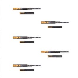 Emuca Lot de 5 jeux de Coulisses pour tiroirs, roulement à billes, hauteur 45mm, profondeur 300mm, sortie totale, fermeture amortie, Noir